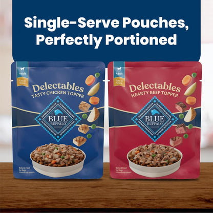 Packaging detail of Blue Buffalo Delectables 12 count variety pack