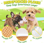 XIUGOAL crinkle paper dog plush toy durable green frog design for small breeds