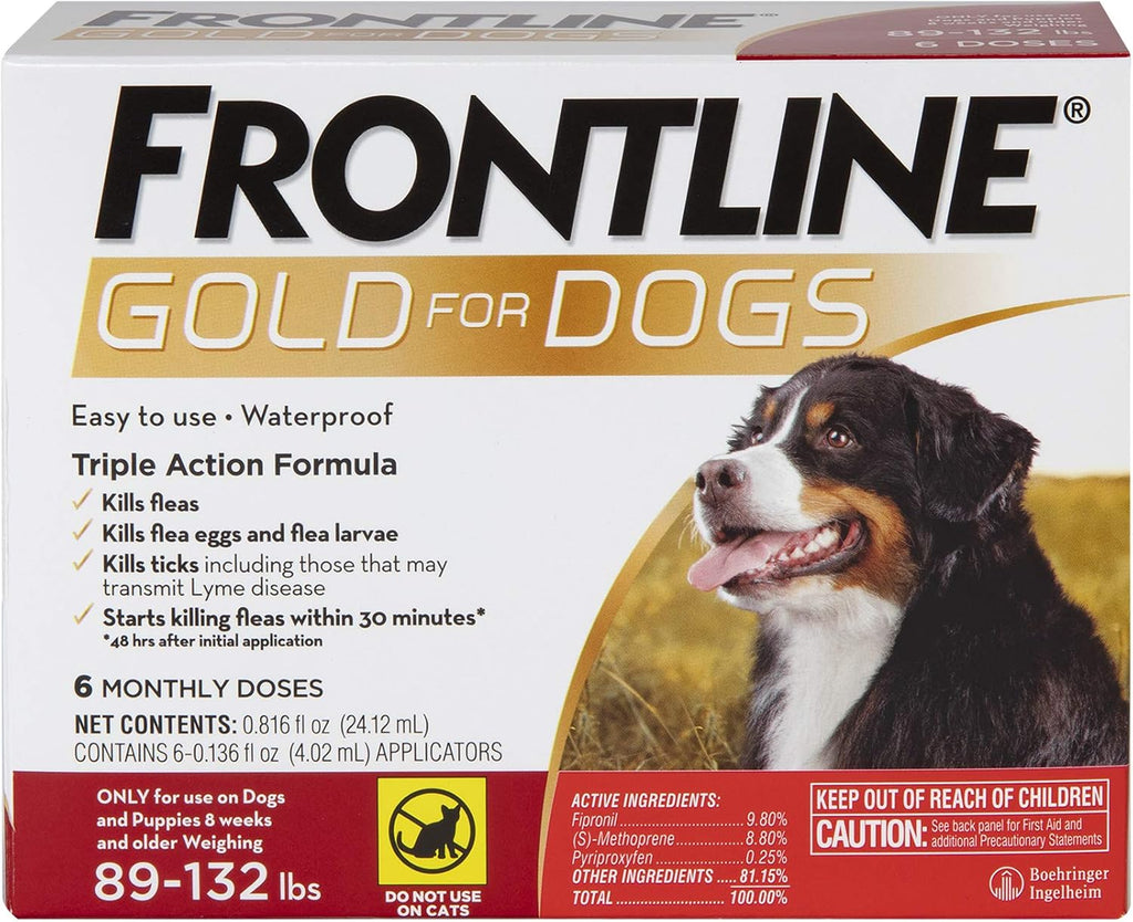 FRONTLINE Gold Flea & Tick Treatment for X-Large Dogs Up to 89 to 132 lbs., Pack of 3 - Image 10