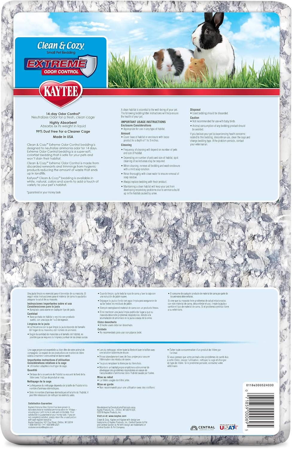 Kaytee Clean & Cozy Extreme Odor Control Bedding, Made for Small Animals, 40 Liters - Image 10