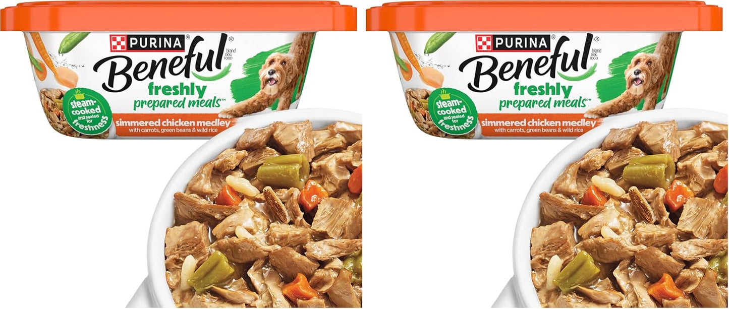 Purina Beneful Wet Dog Food Freshly Prepared Meals Beef Stew with Peas, Carrots, Rice, and Barley - (Pack of 8) 10 oz. Tubs - Image 13