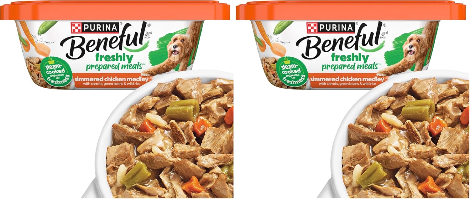 Purina Beneful Wet Dog Food Freshly Prepared Meals Beef Stew with Peas, Carrots, Rice, and Barley - (Pack of 8) 10 oz. Tubs - Image 13