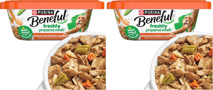 Purina Beneful Wet Dog Food Freshly Prepared Meals Beef Stew with Peas, Carrots, Rice, and Barley - (Pack of 8) 10 oz. Tubs - Image 13