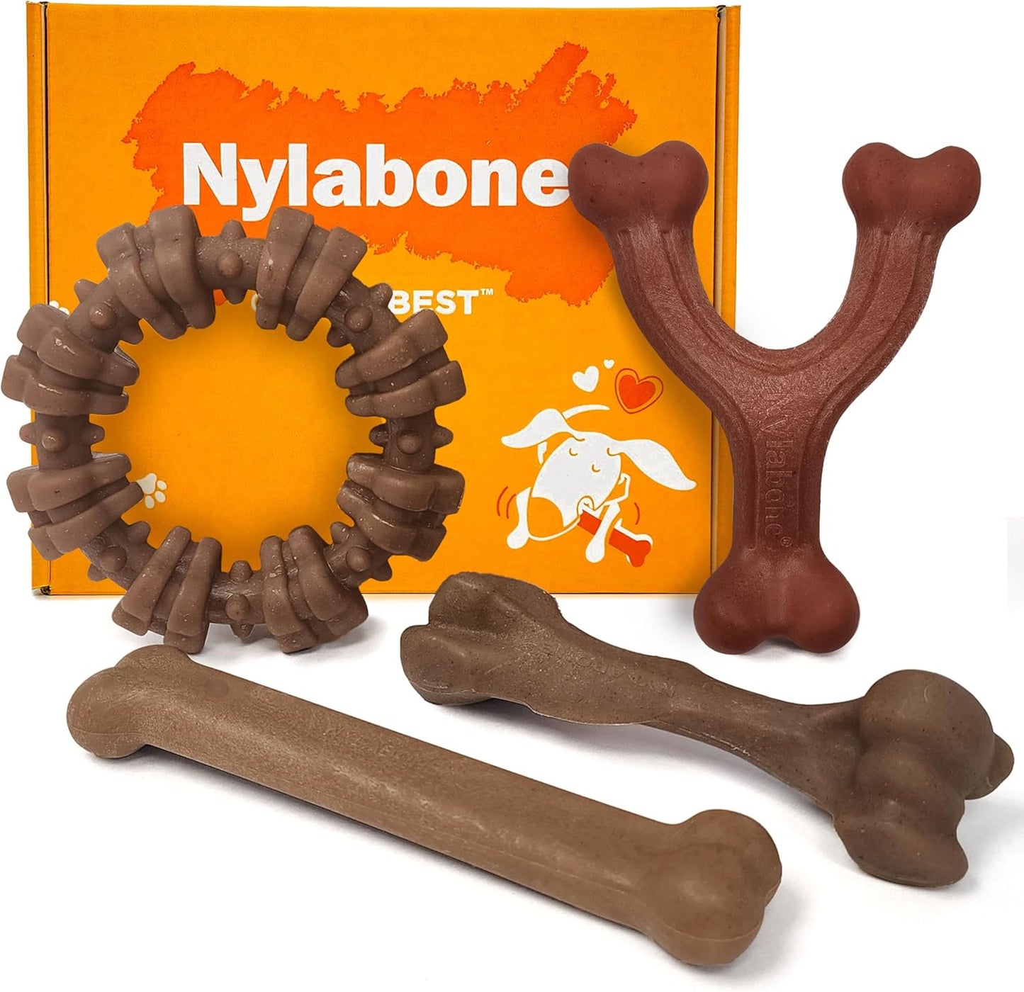 Nylabone Strong Chew Femur Bone Dog Toy Made with Real Bison & Venison, Durable Chew Toys for Aggressive Chewers, Long Lasting Dog Bone, Keeps Dogs Busy, Large Breeds - Up to 50 lbs - Image 12