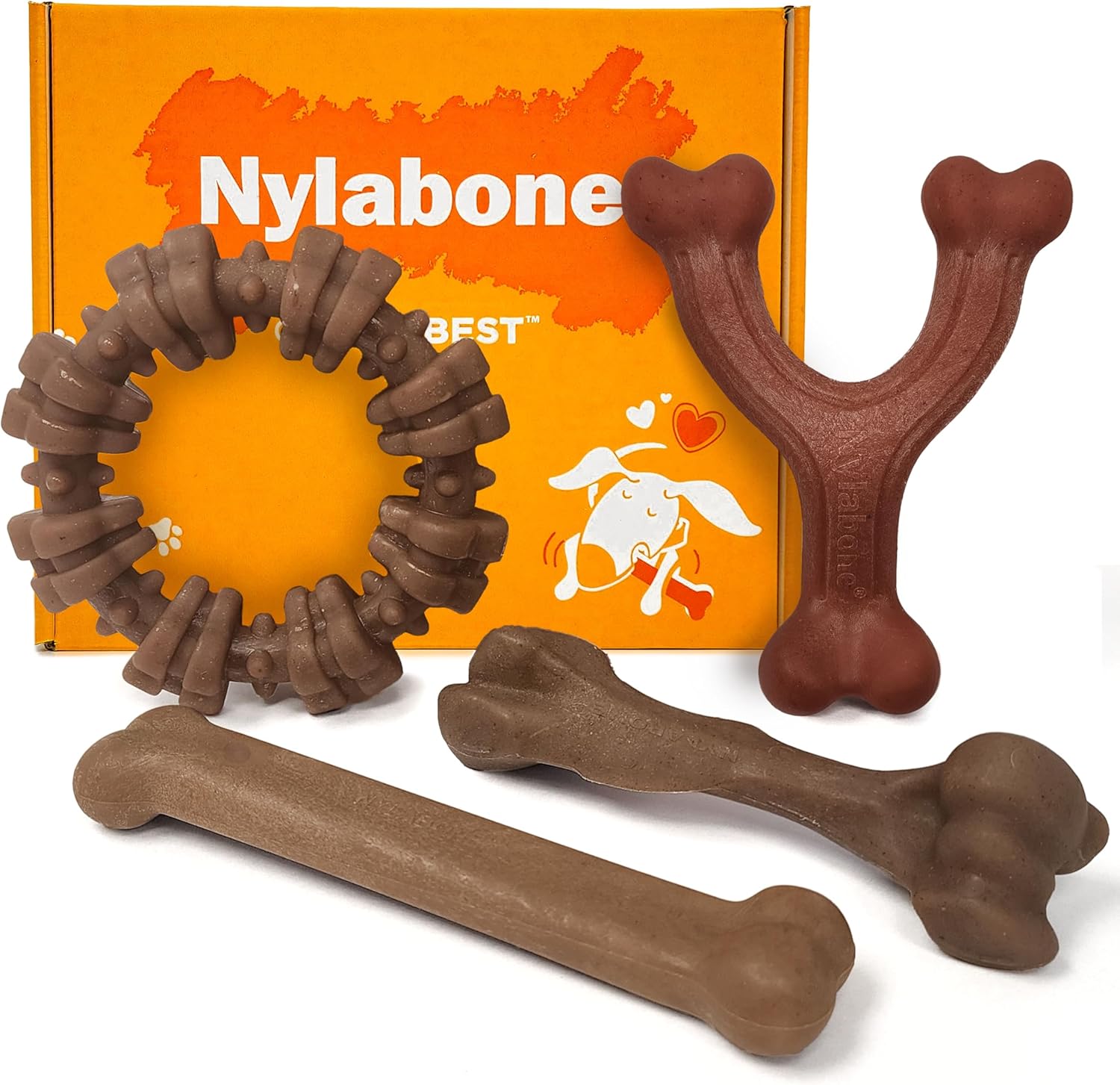 Nylabone Strong Chew Femur Bone Dog Toy Made with Real Bison & Venison, Durable Chew Toys for Aggressive Chewers, Long Lasting Dog Bone, Keeps Dogs Busy, Large Breeds - Up to 50 lbs - Image 12