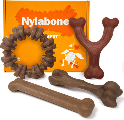Nylabone Strong Chew Femur Bone Dog Toy Made with Real Bison & Venison, Durable Chew Toys for Aggressive Chewers, Long Lasting Dog Bone, Keeps Dogs Busy, Large Breeds - Up to 50 lbs - Image 12