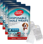 Simple Solution Disposable Male Wraps, Absorbent Leak Proof Belly Bands for Dogs, Incontinence Aid, Puppy Training, Marking Control, and Travel Protection, Medium Dogs, 15-23 Inch Waist, 30 Count - Image 11
