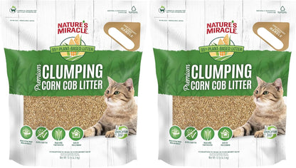 Nature's Miracle Premium Clumping Corn Cob Litter, 10 Pounds, Made With Real Corn Cob For Fast-Clumping Litter For Multi-Cat Households - Image 13