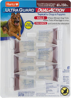 Hartz UltraGuard six count treatment pack for long lasting flea protection