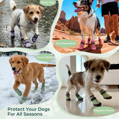Durable tread pattern on Haloumoning dog shoe sole