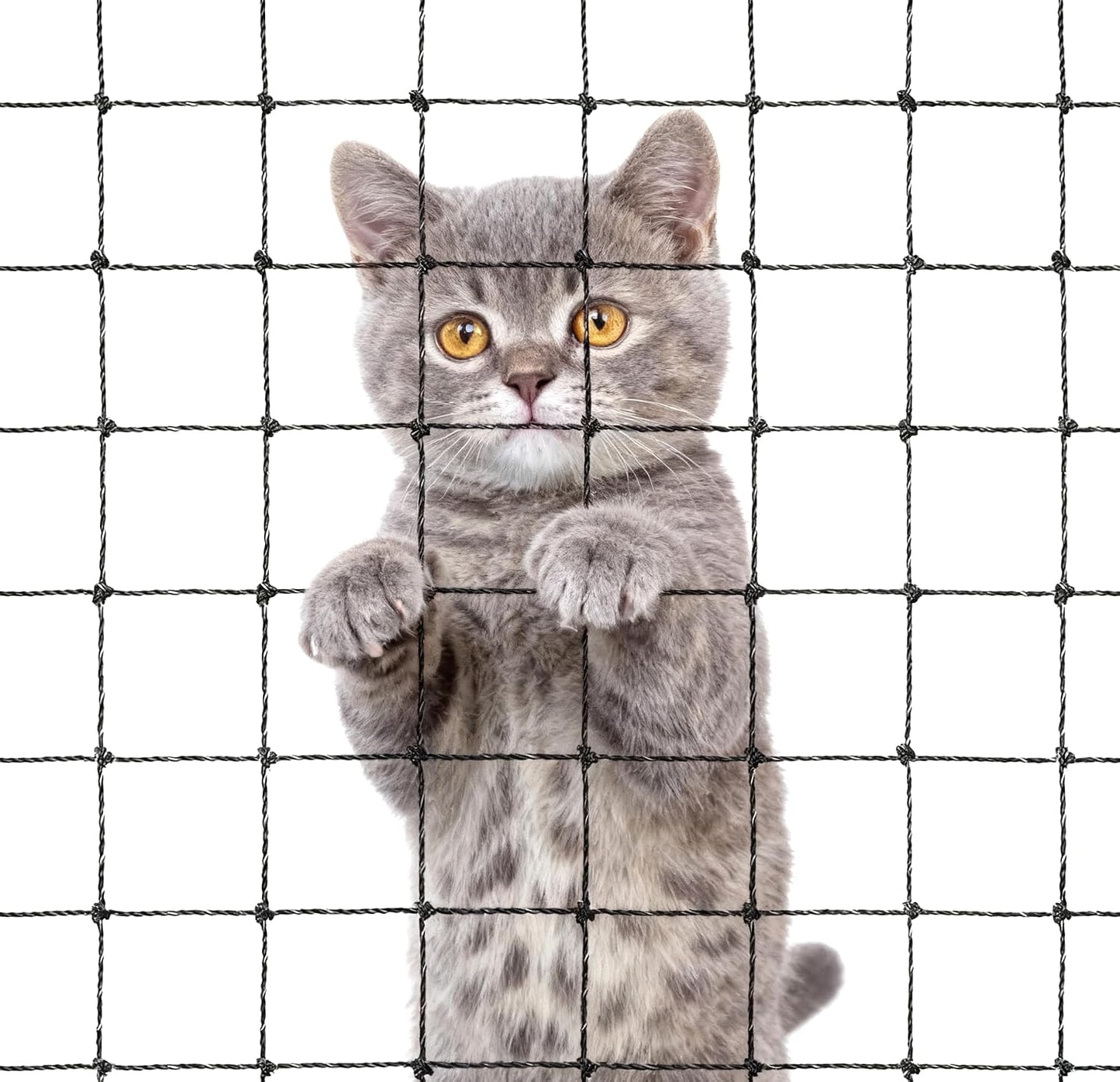 Lumirio cat balcony barrier safety netting front view