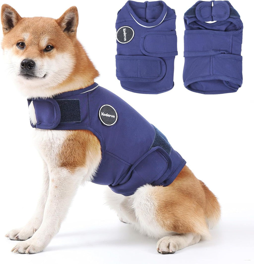 Kodervo dog anxiety jacket front view for pet calming