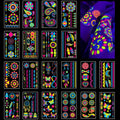 Vicloon glow in the dark temporary tattoos 170 piece set front view