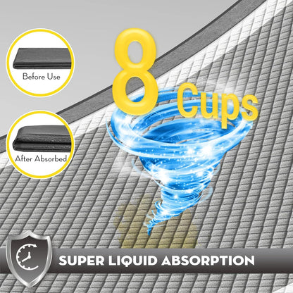 Croci puppy pads with six layer leak proof technology cross section view