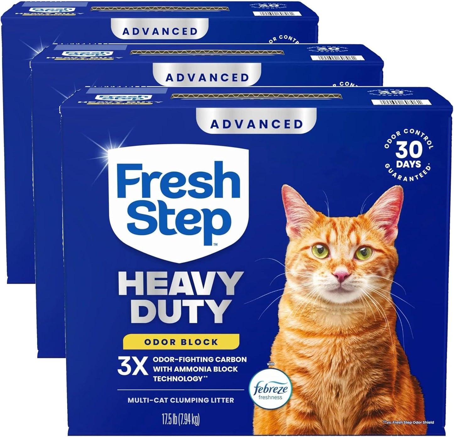 Fresh Step Heavy Duty Odor Block Advanced Multi Cat Clumping Litter with Febreze, 17.5 lb (Package May Vary) - Image 15