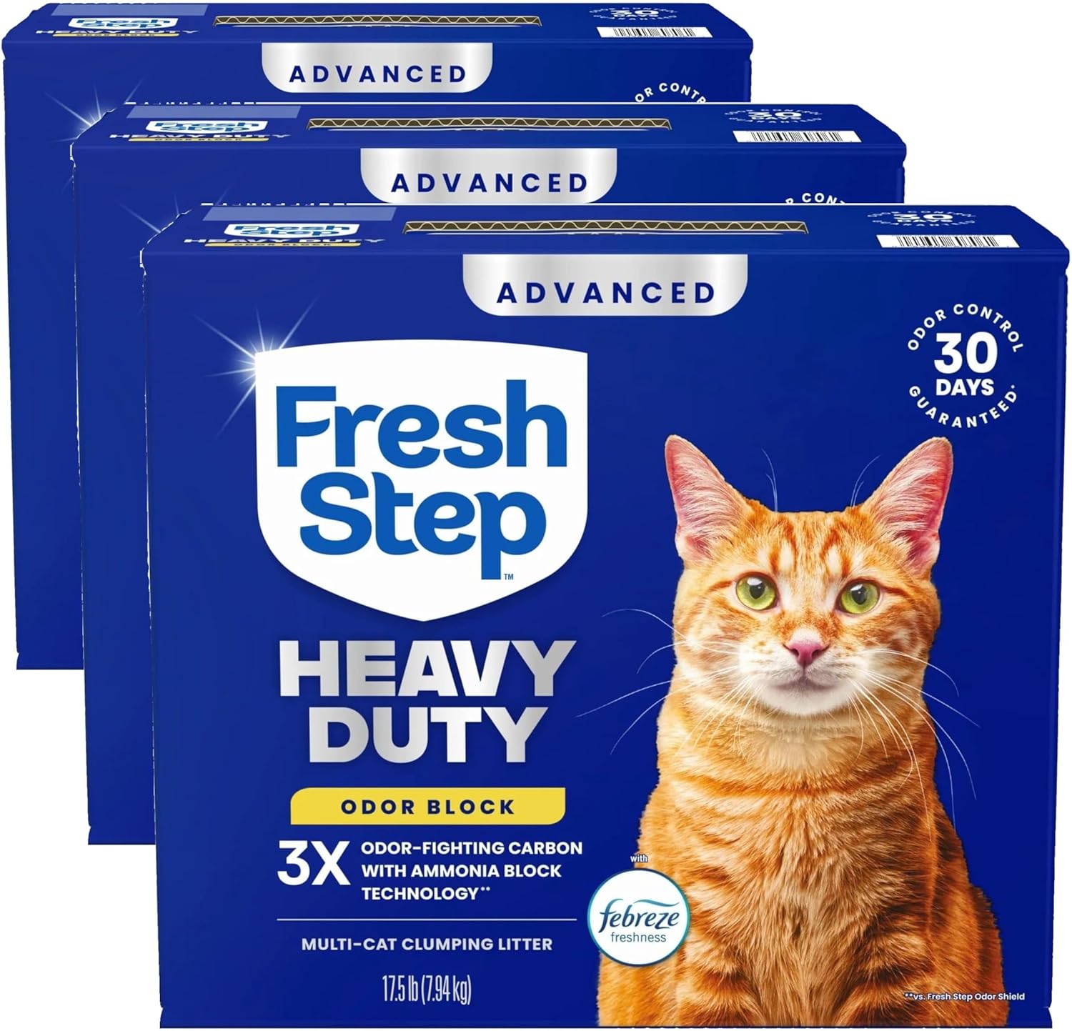 Fresh Step Heavy Duty Odor Block Advanced Multi Cat Clumping Litter with Febreze, 17.5 lb (Package May Vary) - Image 15