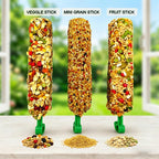 Authentic USA imported bird food and snack packaging