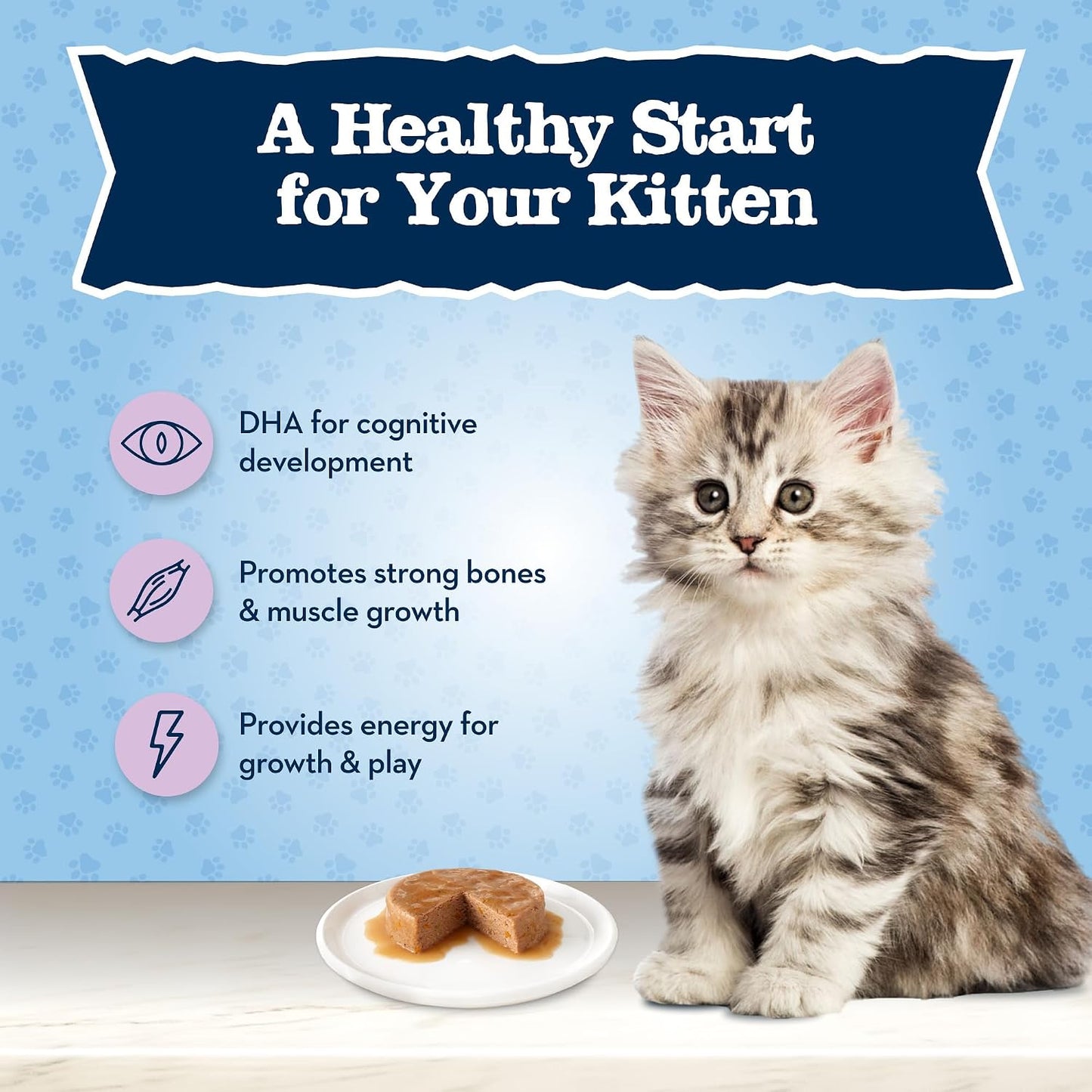 Blue Buffalo Baby Blue Natural Kitten Wet Cat Food ingredients label