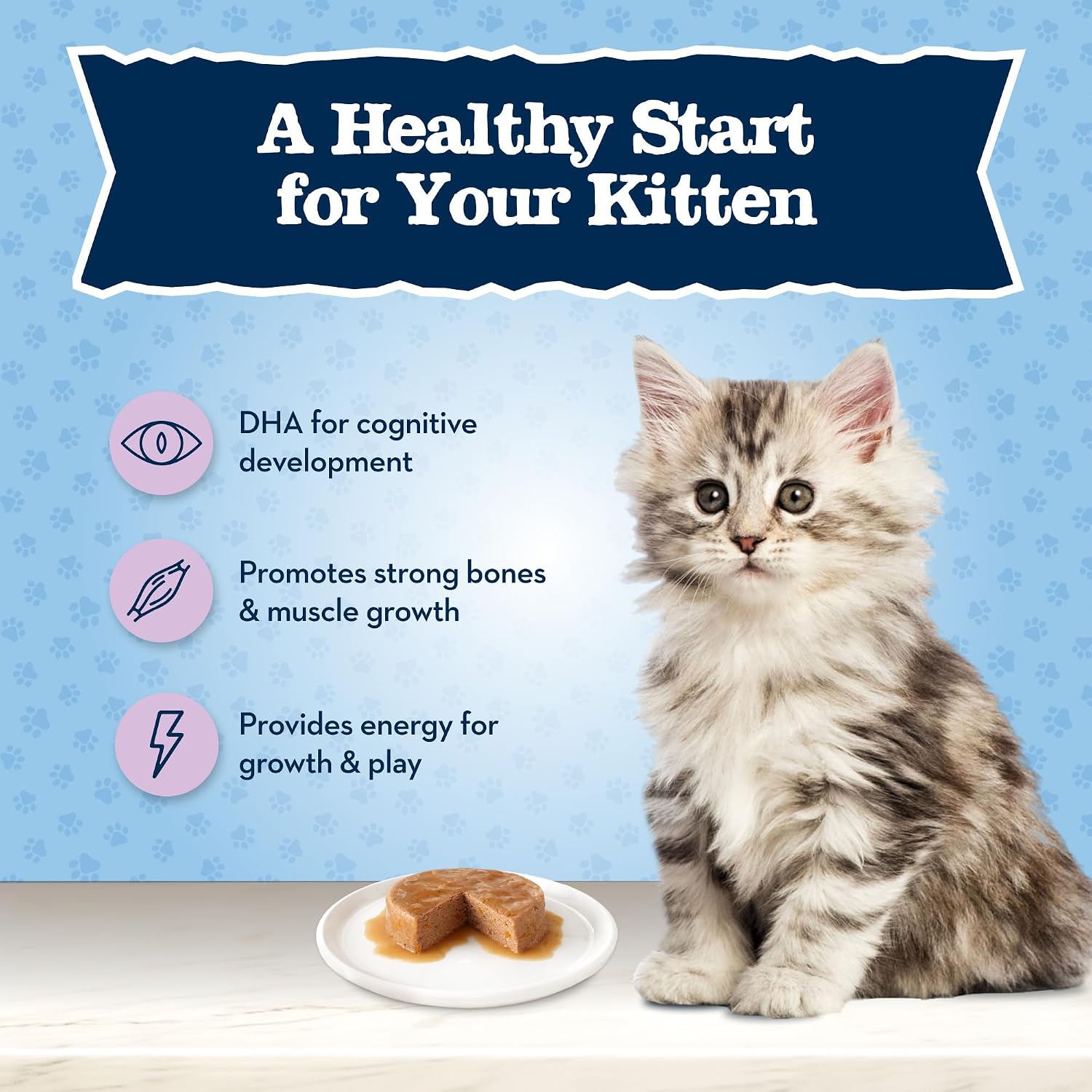 Blue Buffalo Baby Blue Natural Kitten Wet Cat Food ingredients label