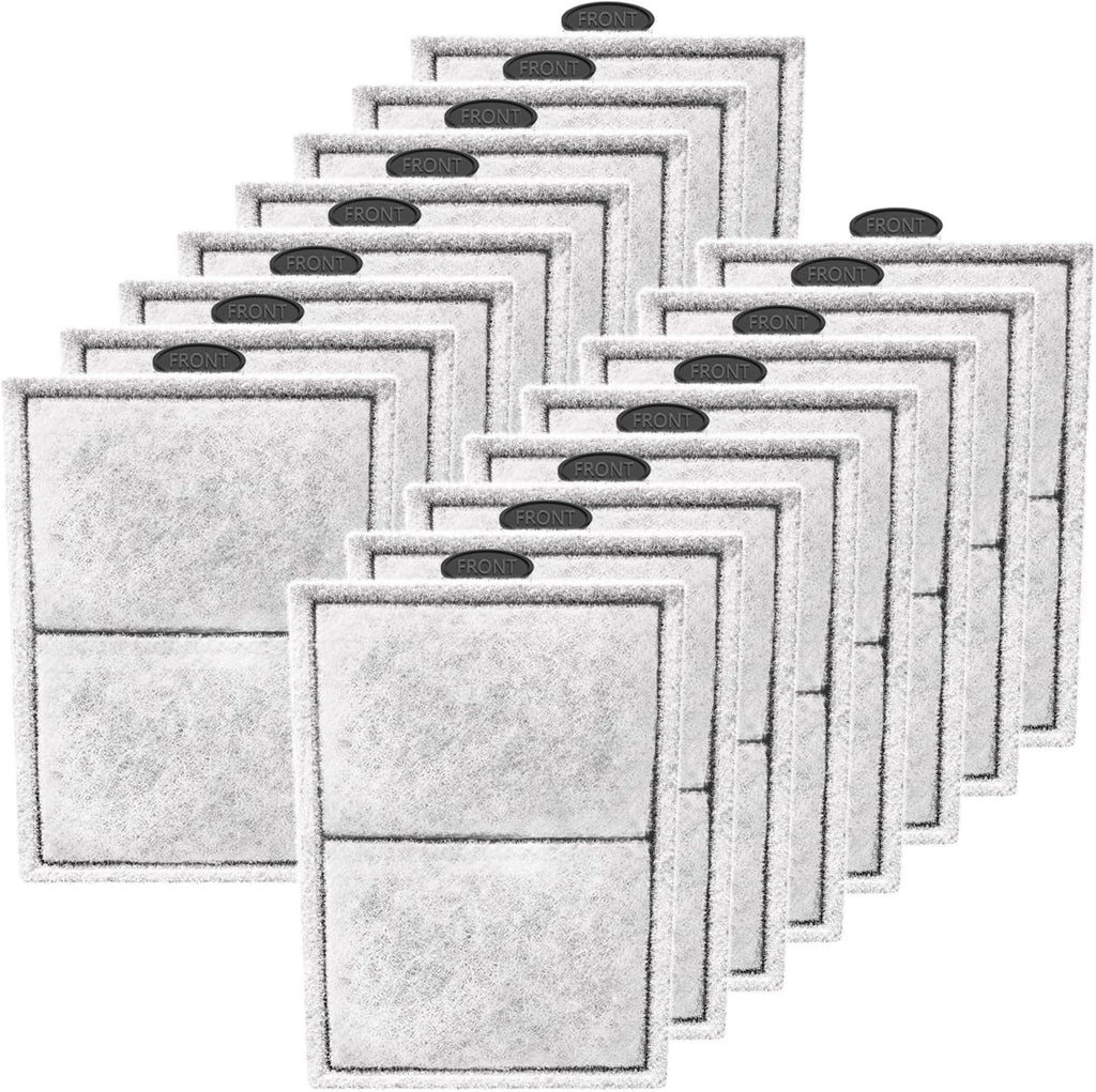 Pryitier large power filter cartridges front view showing high density double sided cotton mesh for aquarium clean water