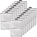 Pryitier large power filter cartridges front view showing high density double sided cotton mesh for aquarium clean water