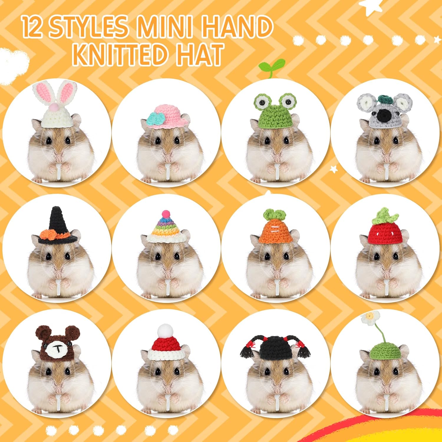 Hand-knitted reptile hats collection perfect as cute photography props for pet snakes.