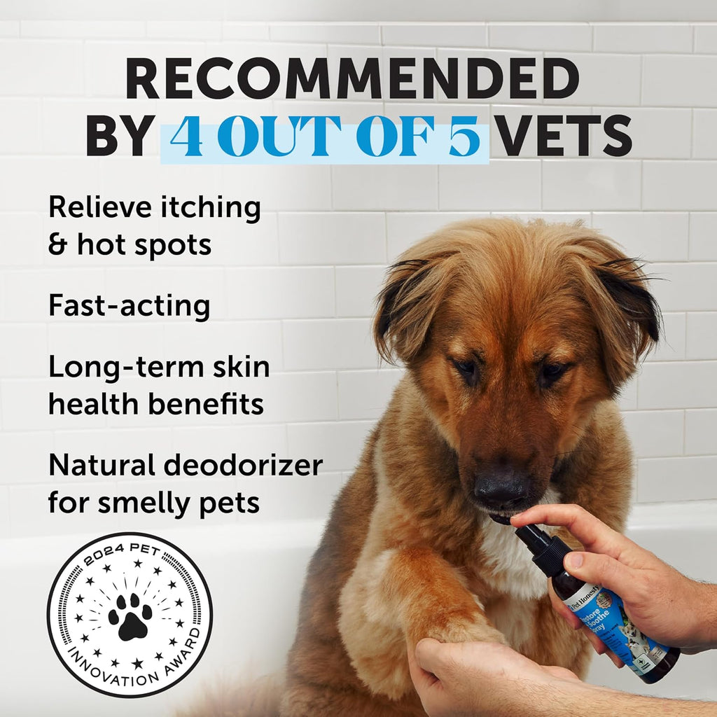 Pet Honesty dog skin relief spray for sensitive skin irritation