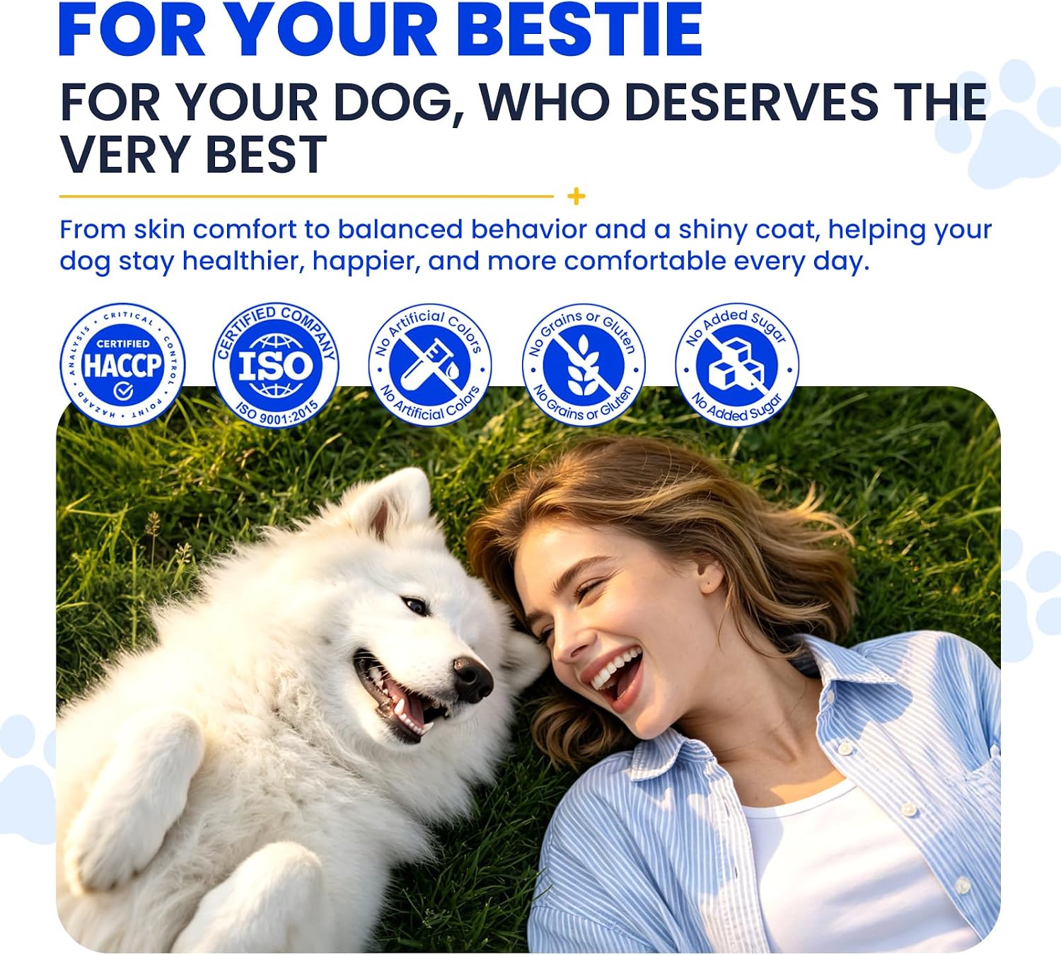 Allyeah anti shedding daily dog supplement rich in EPA and DHA