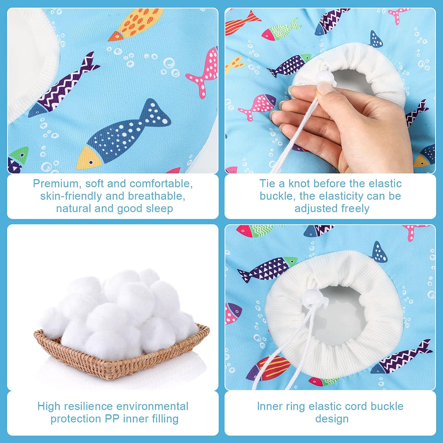 Libfrnt pet Elizabethan collar for cats after surgery wound care