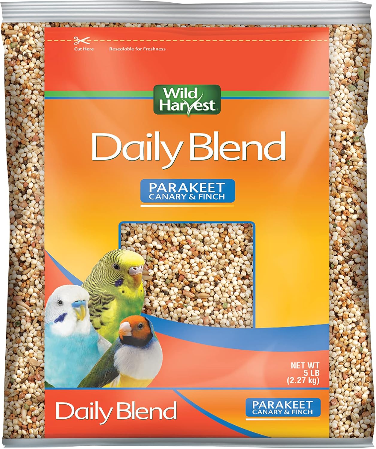 Wild Harvest bird diet ingredients and label detail