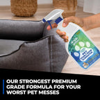 Simple Green enzyme cleaner applied to carpet