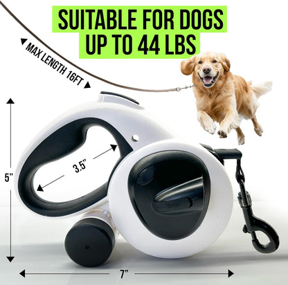 Close up of the Avanto retractable leash LED light and dispenser