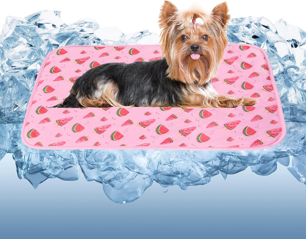 DELIFUR puppy summer cooling pad lifestyle display on floor
