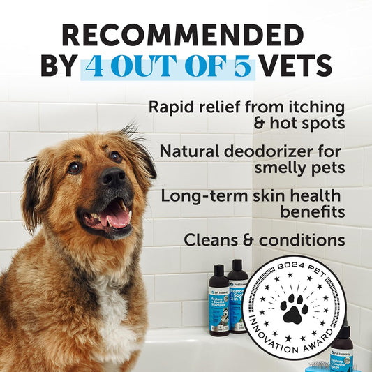 Pet Honesty dog and cat shampoo and conditioner back label showing directions for use.