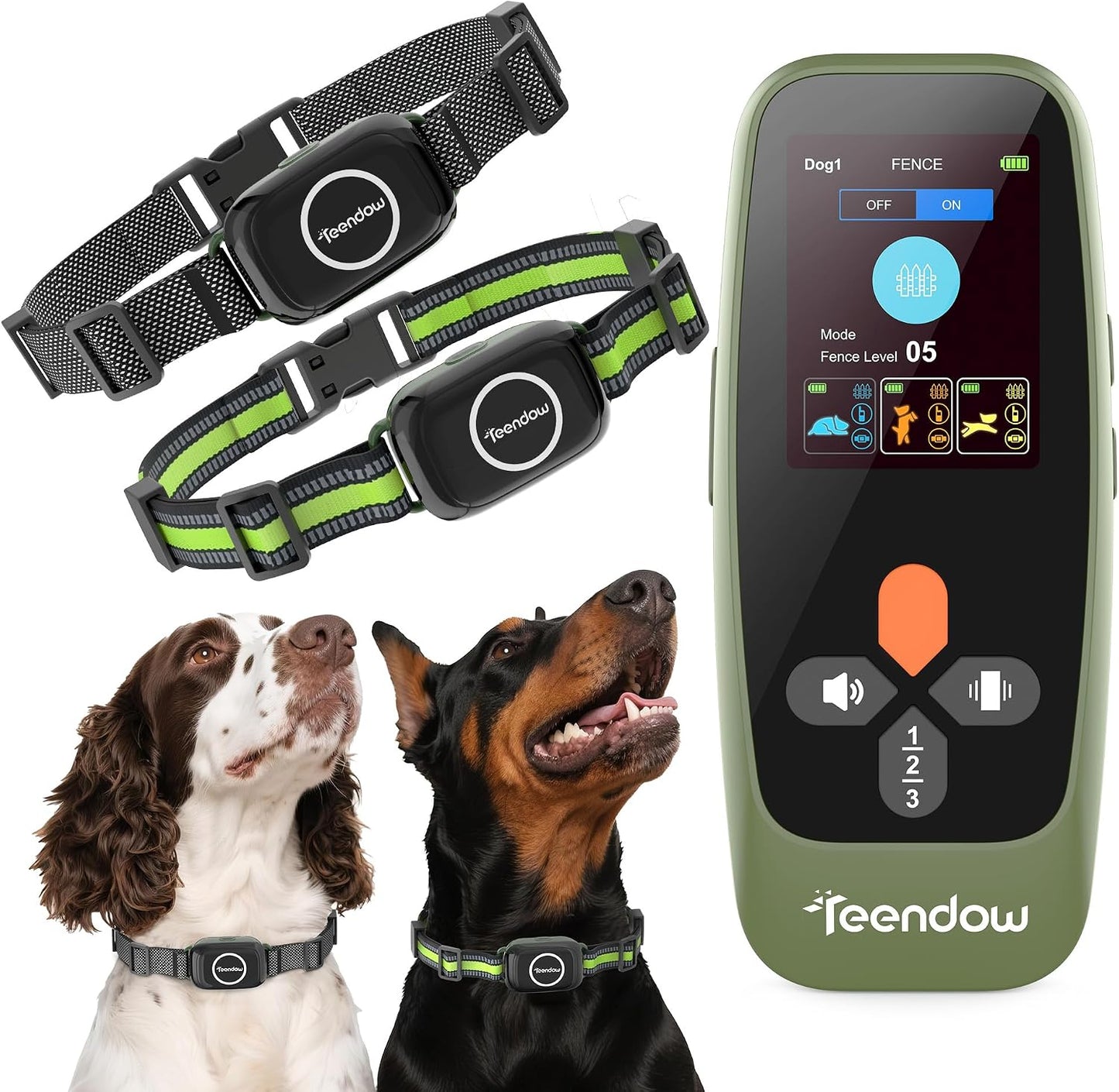 Teendow Wireless Dog Fence with Remote, Dog Training Collar IPX7 Waterproof, Wireless Dog Fence System with HD Display, Electric Perimeter Collar, Tool-Free, Rechargeable, Pet Training & Bark Control - Image 9
