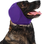 Meifsou Quiet Ears for Dogs - Dog Head Wrap for Anxiety, Waterproof Dog Calming Hood, No Shake Ear Cover Snoods for Thunder, Lightning, Fireworks, Grooming, Polyester and SBR Diving Fabric, Grey, M - Image 9