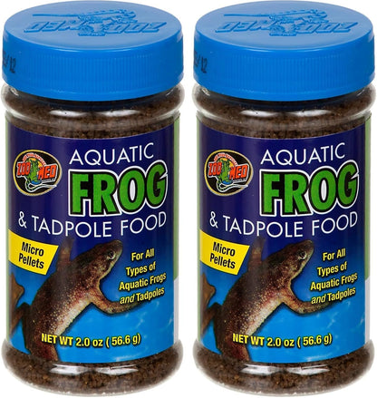 Zoo Med frog and tadpole daily nutrition formula twelve ounce container back label