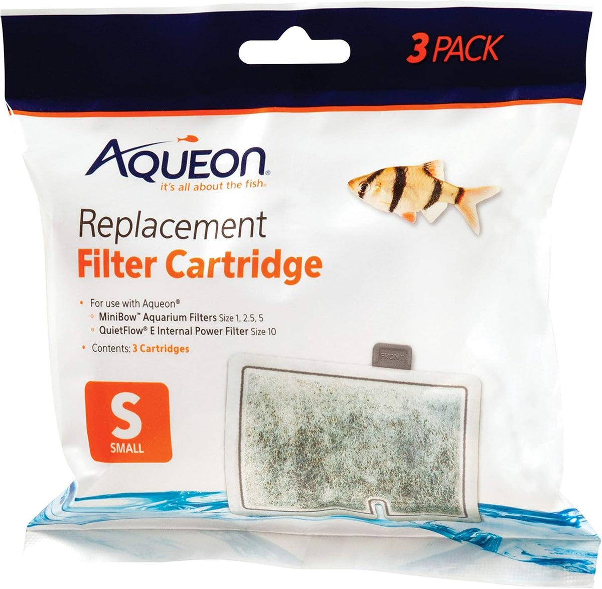 Aqueon small replacement filter cartridges front view package