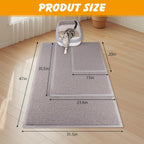 Close up view of the soft paw friendly PVC texture of the litter catcher.