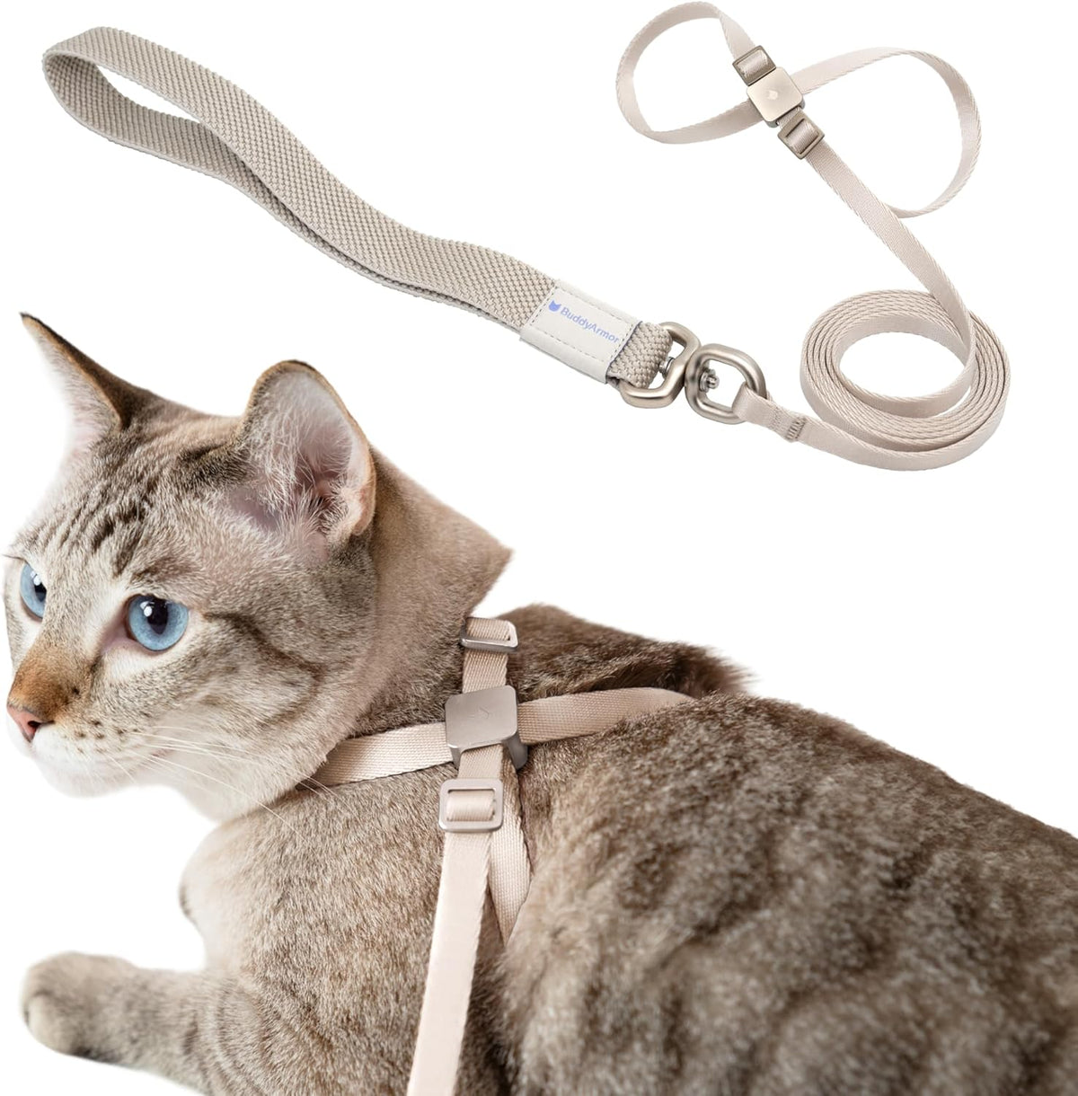 Cat Harness and Leash 2-in-1, Escape Proof Anti-Choking Harness Adjustable Lightweight Leash One-Piece Non-Detachable for Kitten Cats Outoor Walking Training, US IDA Bronze Award (Purple) - Image 13