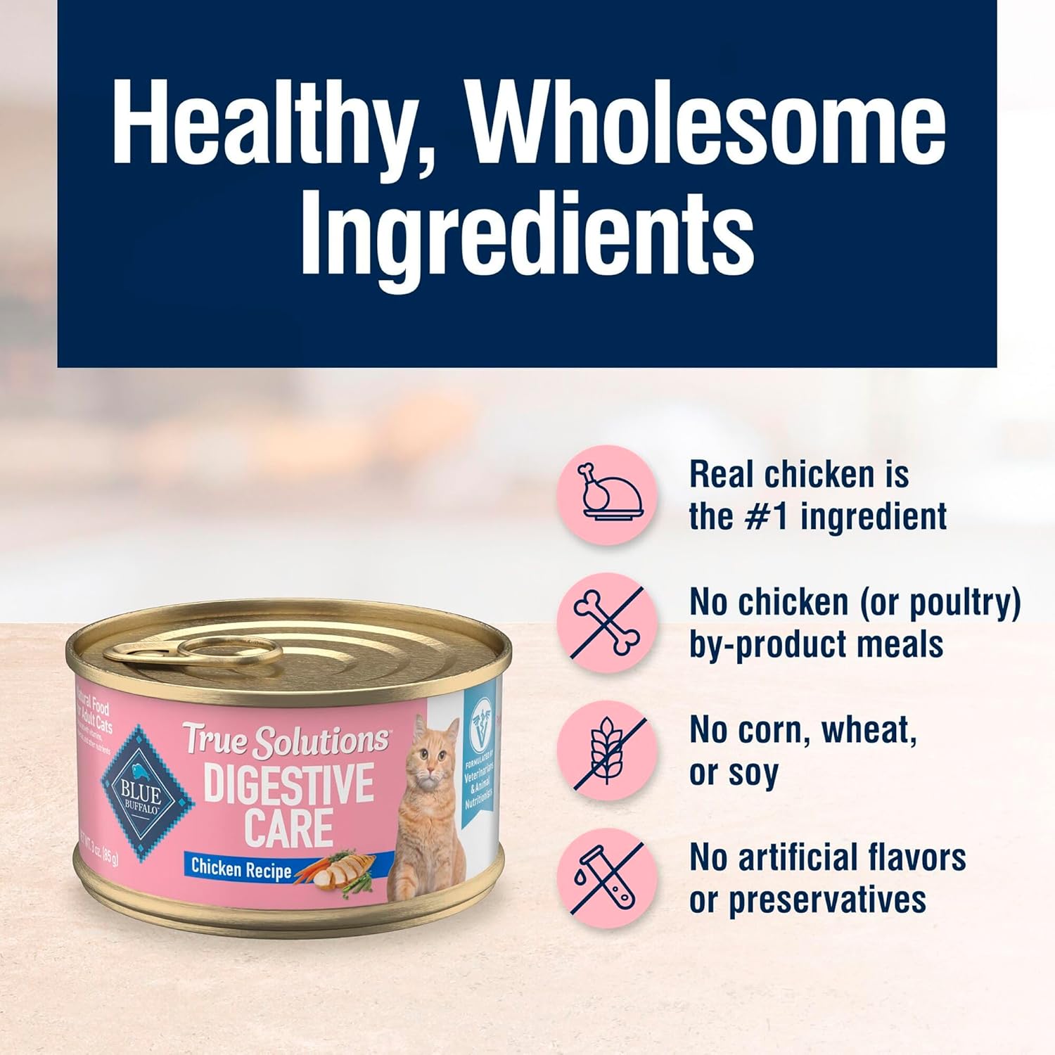 Blue Buffalo cat food vet recommended label