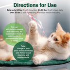 PetNC hairball reduction soft chews active ingredients label display