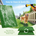 Durable dog grass pad with drainage backing