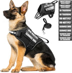 Service Dog Vest Harness and Leash Set+10 Patches,No Pull&Adjustable Reflective Dog Harness with Soft Padded Handle for Training/Everyday,Fit Small/Medium/Large/Extra-Large Dogs(Red M) - Image 11