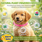 Monipgu dog flea collar packaging showing pink color