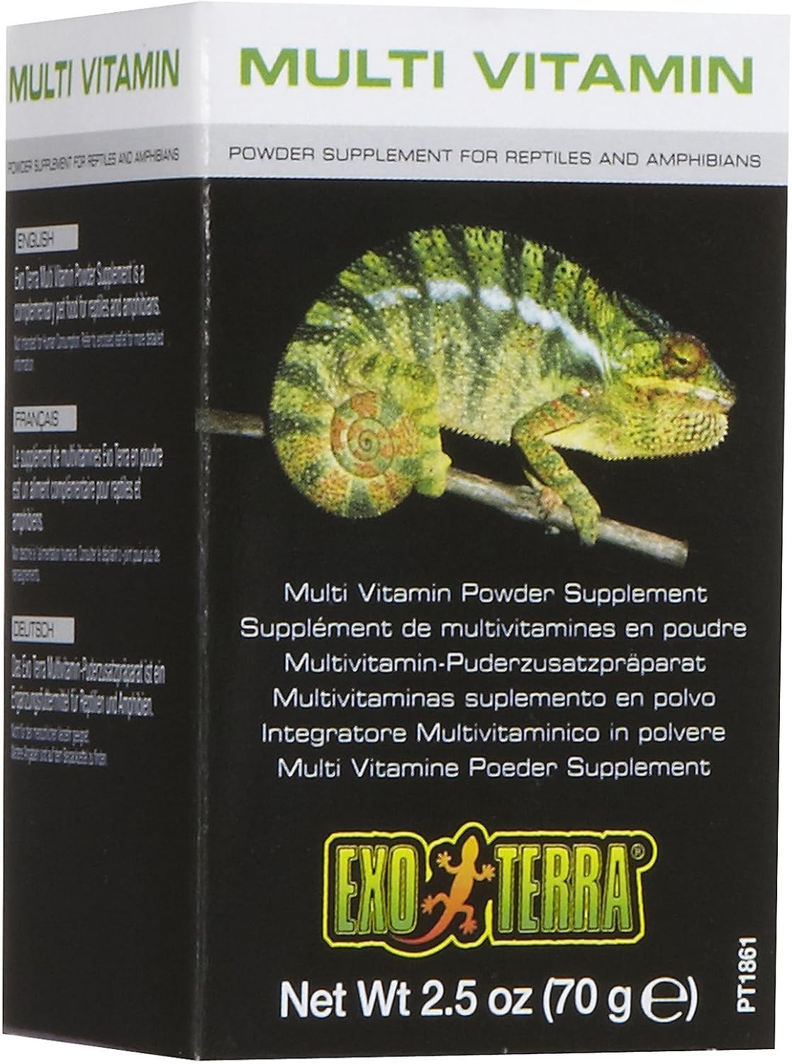 Exo Terra reptile nutritional supplement bottle label