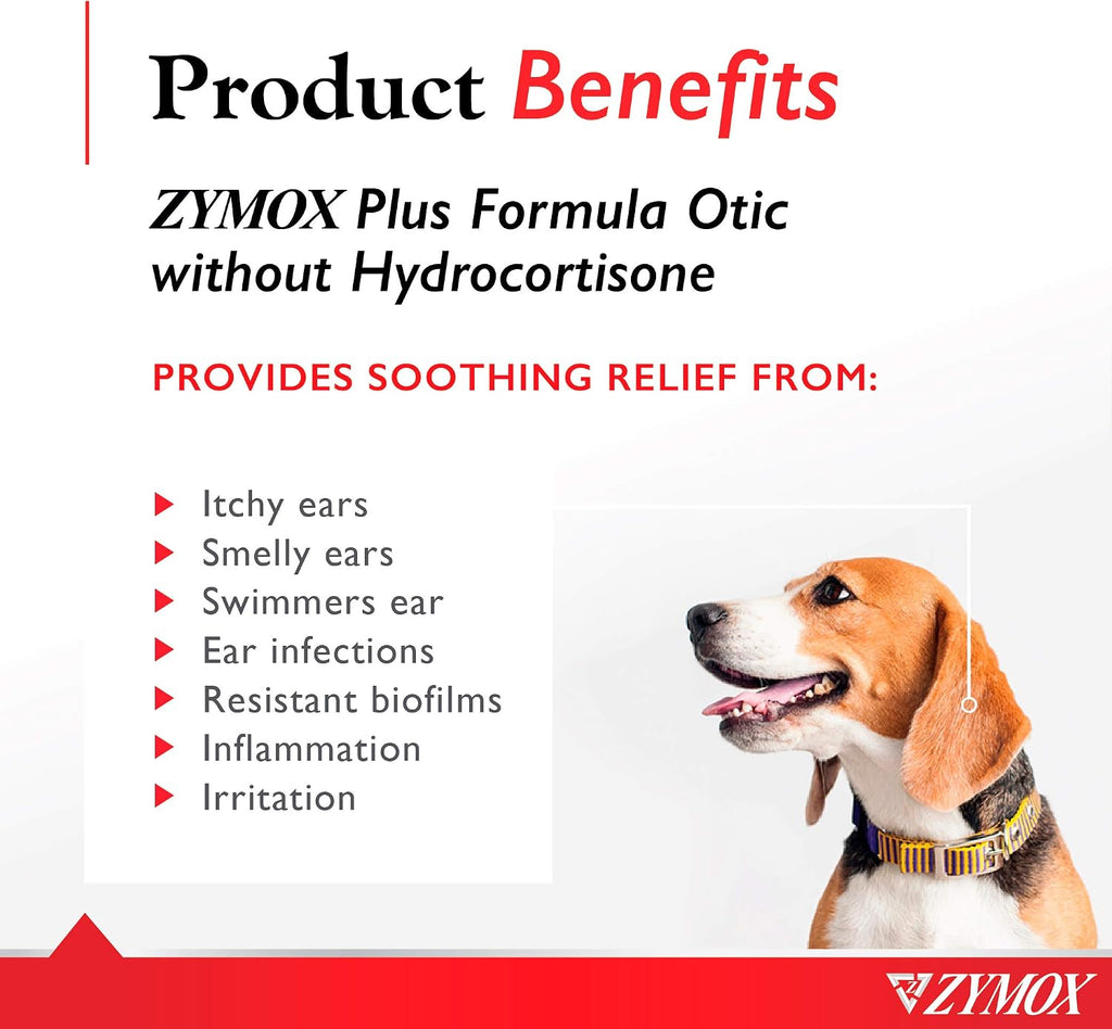 Zymox enzymatic ear drops side profile showing fluid ounce details