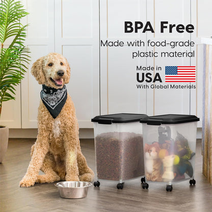 Iris Usa pet food storage for dry kibble