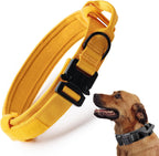 Tactical Dog Collar, Adjustable Military Training Nylon Dog Collar with Control Handle and Heavy Quick-Release Metal Buckle for Small Medium Large Dogs, Black L - Image 9
