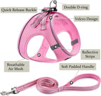 BOOMIBOO no pull pet harness pink extra small showing dual metal rings